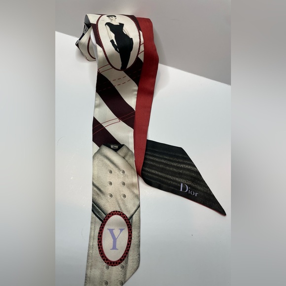 Dior Vintage Dior designs  Silk Twilly - Picture 3 of 3